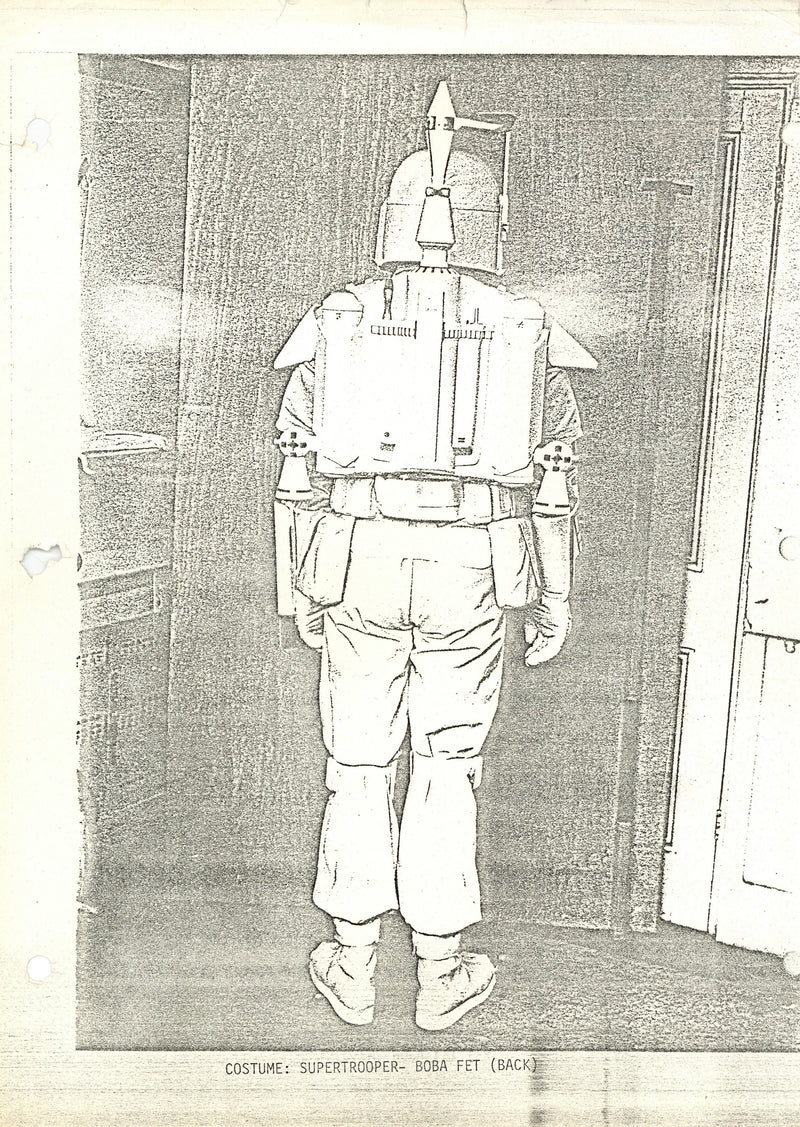 Star Wars: The Empire Strikes Back - Pair of Photostat Prints: Supertrooper Boba Fett Costume Test