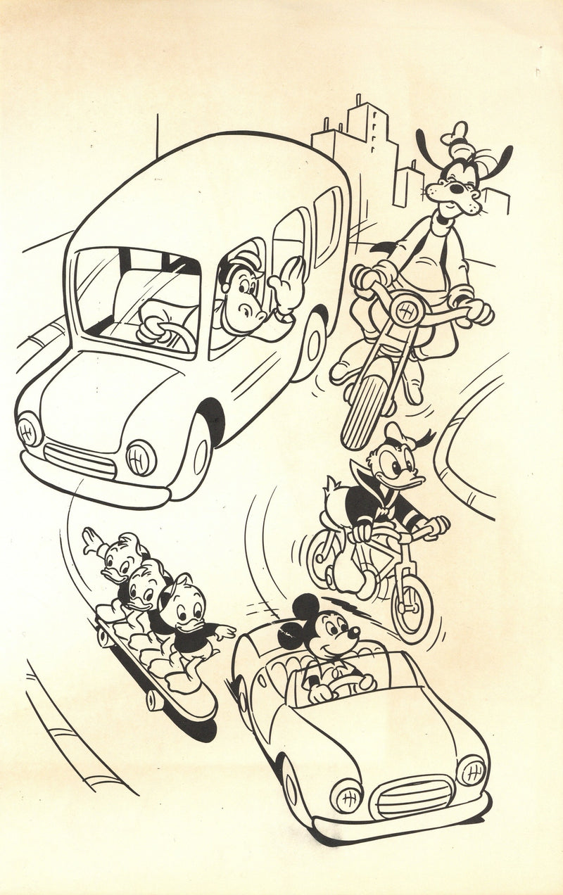 Disney Storybook Art: Mickey, Donald, Goofy, Horace, Huey, Dewey, Louie