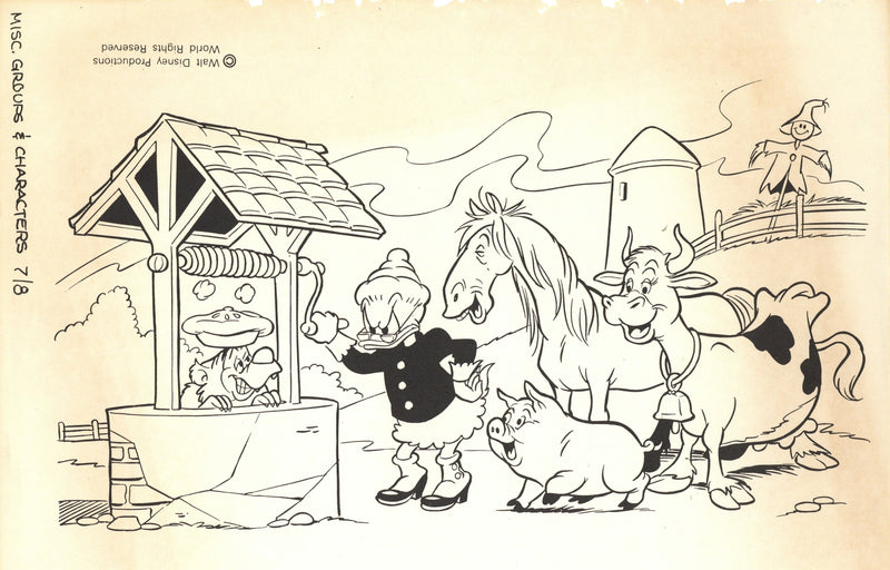 Disney Storybook Art: Elvira Duck and Farm Animals