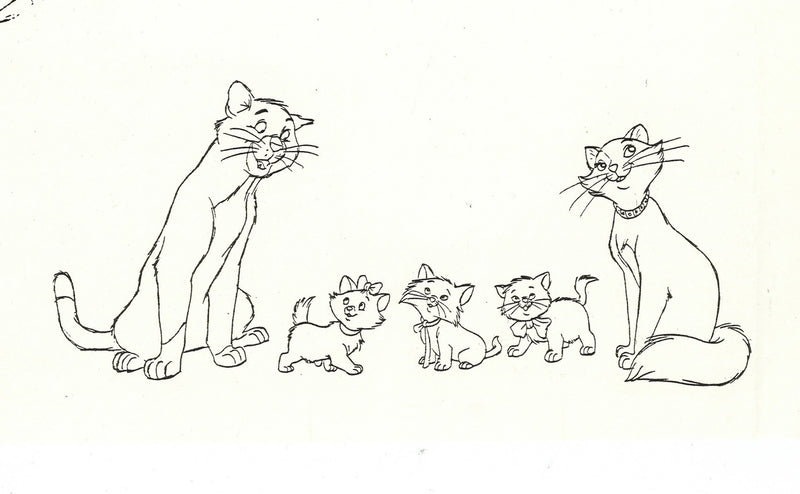 The Aristocats Oversize Stat Model Sheet: Size Comparison Chart