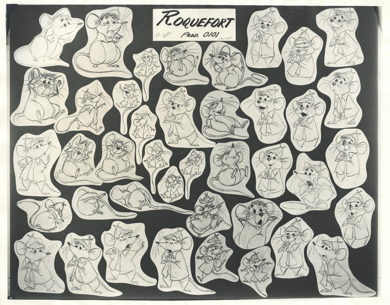 The Aristocats Original Stat Model Sheet: Roquefort