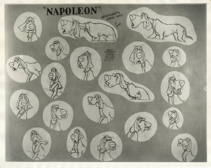 The Aristocats Original Stat Model Sheet: Napoleon