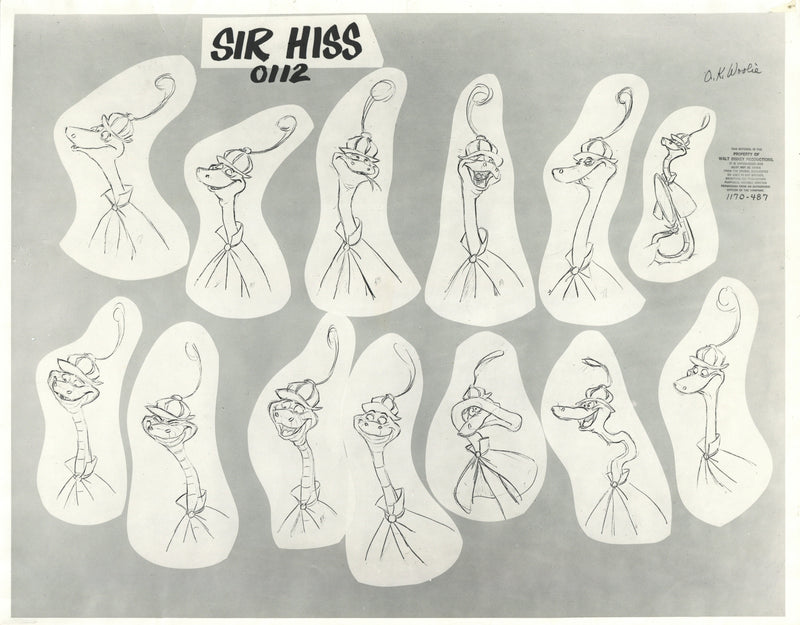 Robin Hood Original Stat Model Sheet: Sir Hiss