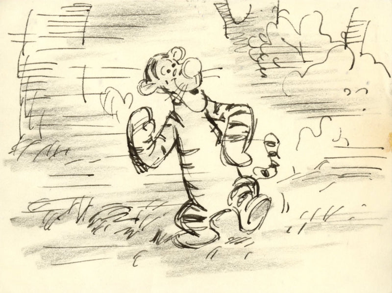Winnie the Pooh and Tigger Too, Original Storyboard: Tigger