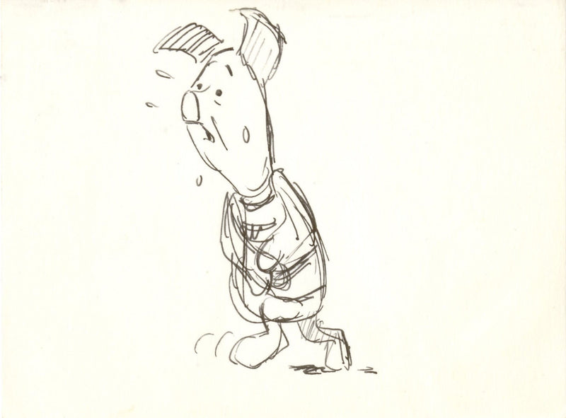 The Many Adventures of Winnie the Pooh Original Storyboard: Piglet