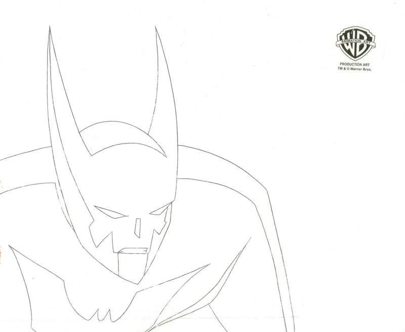 Batman Beyond Original Production Cel with Matching Drawing: Batman and Ten