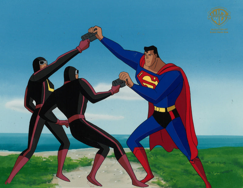 Superman The Animated Series Original Production Cel: Superman