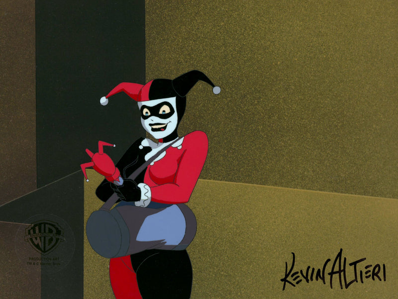 Batman The Animated Series Original Production Cel Signed By Kevin Altieri: Harley