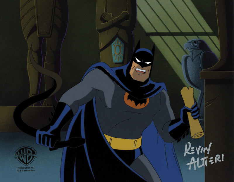 Batman The Animated Series Original Production Cel Signed By Kevin Altieri: Batman