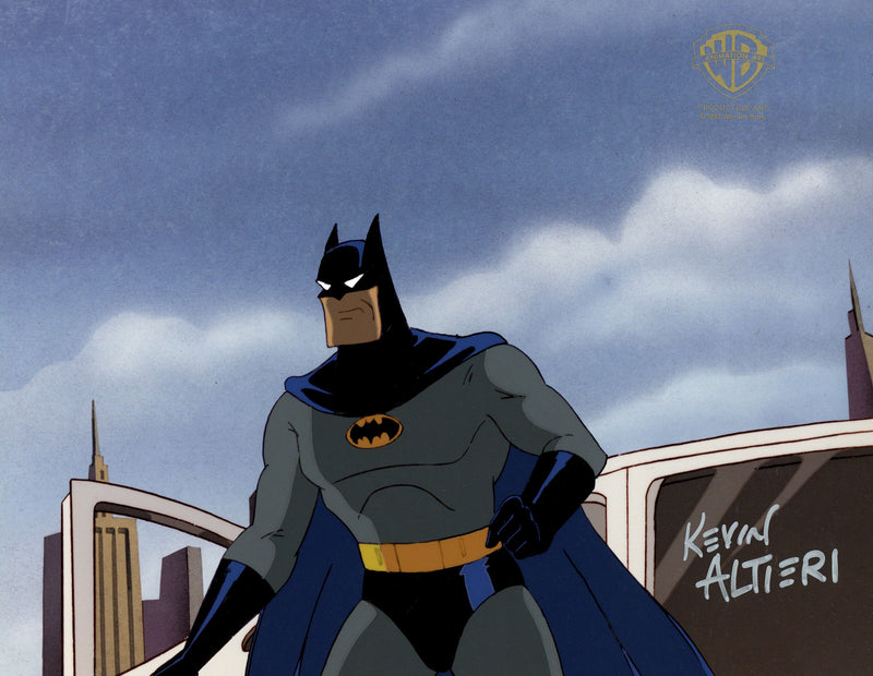 Batman The Animated Series Original Production Cel Signed by Kevin Altieri: Batman