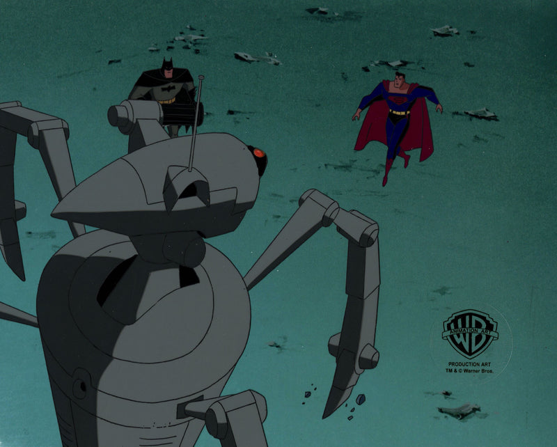 Superman The Animated Series Original Production Cel: Superman, Batman