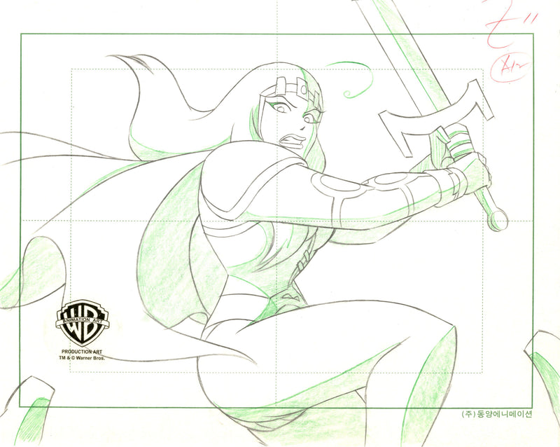 Superman The Animated Series Original Production Drawing: Maxima