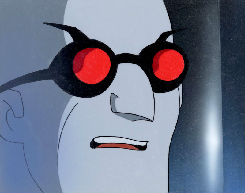 Batman The Animated Series Original Production Cel On Original Background: Mr. Freeze