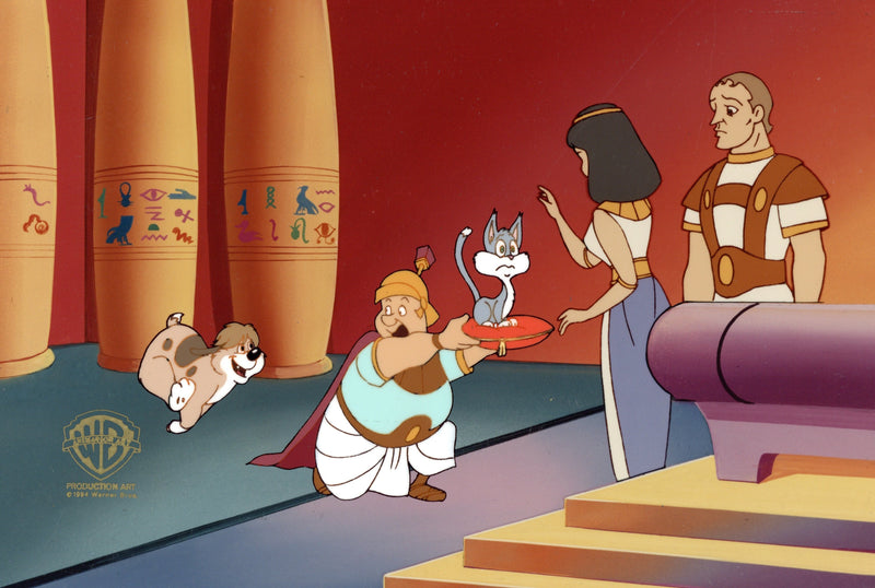 Animaniacs Original Production Cel: Rita, Runt, Cleopatra, Marc Antony