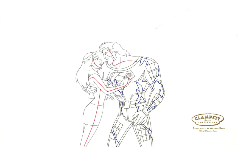 Superman Doomsday Original Production Drawing: Superman, Lois