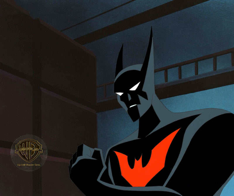 Batman Beyond Original Production Cel with Matching Drawing: Batman