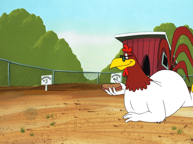 Looney Tunes Original Production Cel with Matching Drawing: Foghorn Leghorn