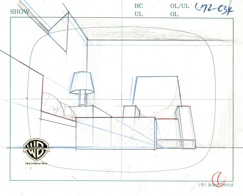 Batman Beyond Original Production Cel on Original Background with Matching Drawing: Terry, Max
