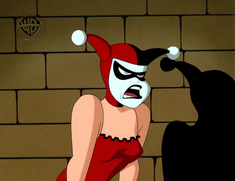 The New Batman Adventures Original Production Cel with Matching Drawing: Harley Quinn