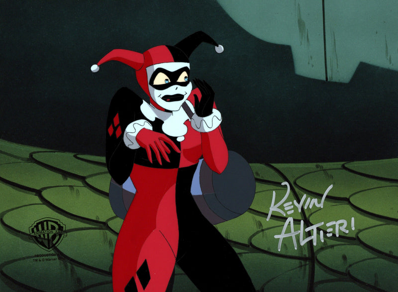 Batman The Animated Series Original Production Cel Signed By Kevin Altieri: Harley Quinn