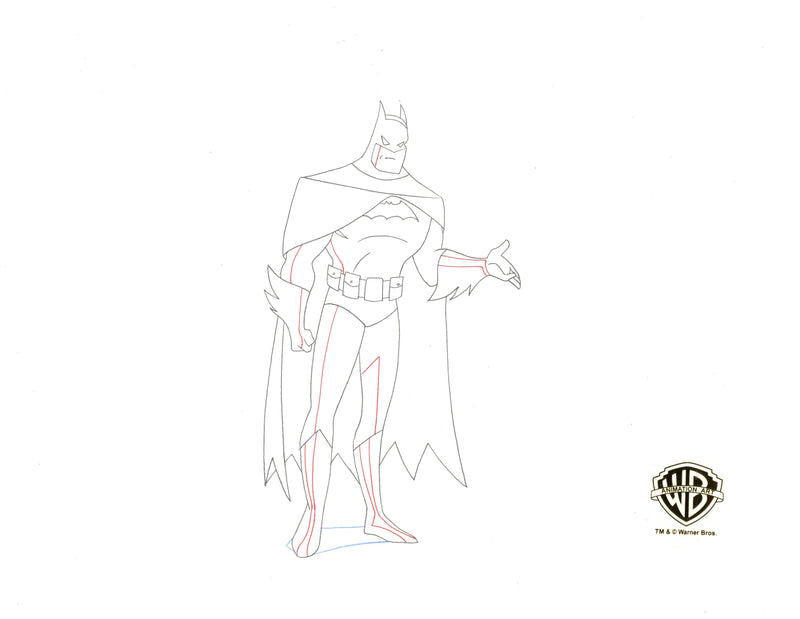 Static Shock Original Production Drawing: Batman