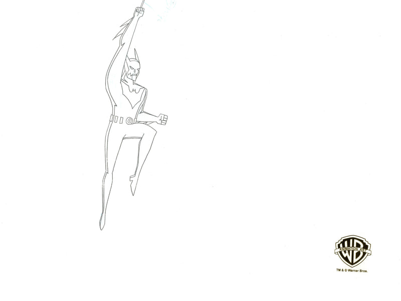 Batman Beyond Original Production Cel with Matching Drawings: Batman, Jackson Chappell