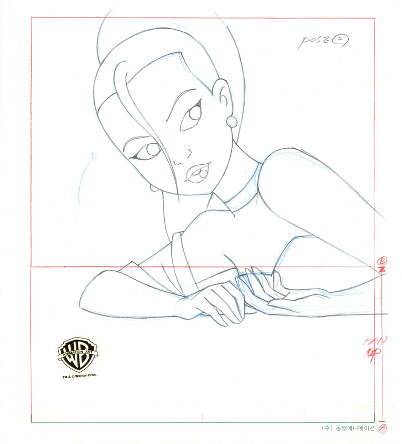 Batman Beyond Original Production Drawing: Dana Tan