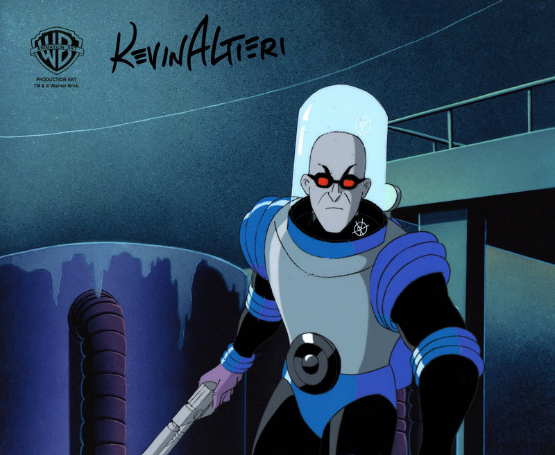 Batman The Animated Series Original Production Cel Signed By Kevin Altieri: Mr. Freeze