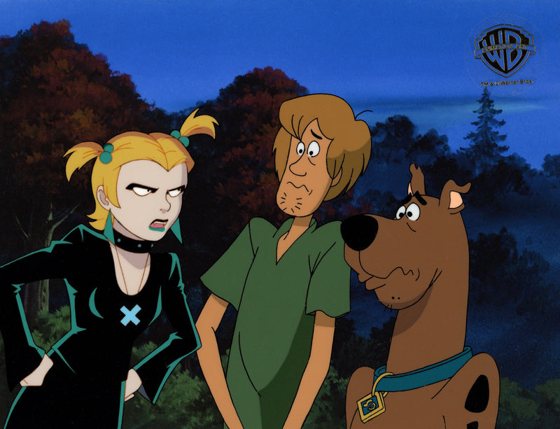 Scooby-Doo and the Witch's Ghost Original Production Cel with Matching Drawing: Dusk, Scooby, Shaggy