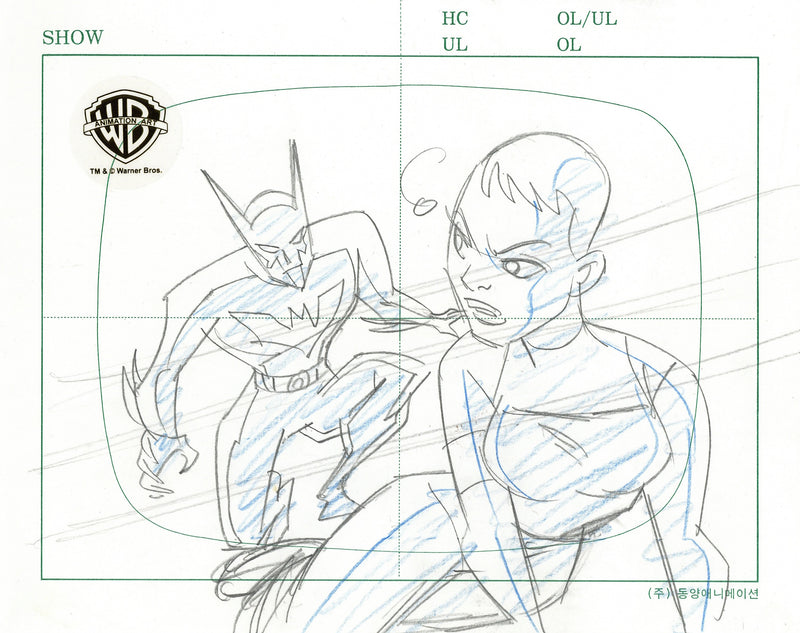 Batman Beyond Original Production Drawing: Batman, Max
