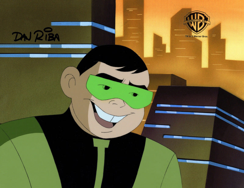 Batman Beyond Original Production Cel Signed by Dan Riba: Howard