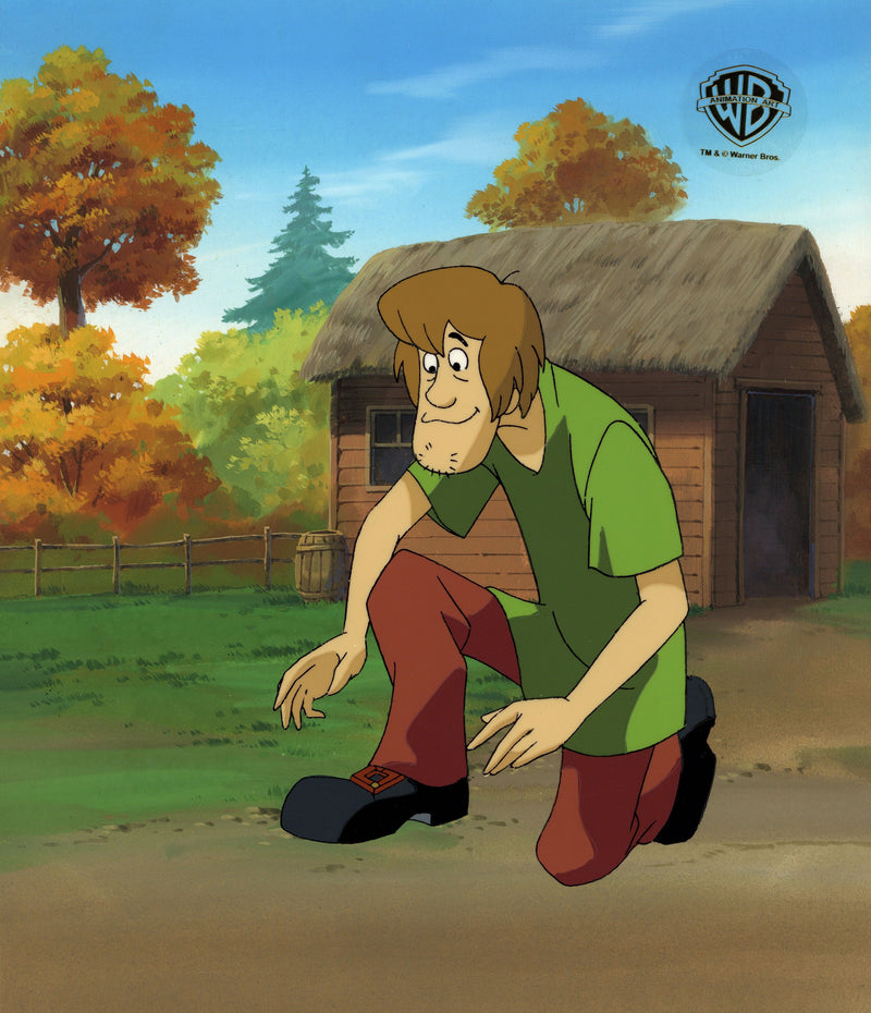 Scooby-Doo and the Witch's Ghost Original Production Cel on Original Background: Shaggy