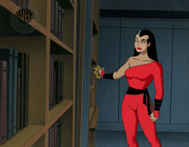 Batman The Animated Series Original Production Cel On Original Background: Red Claw