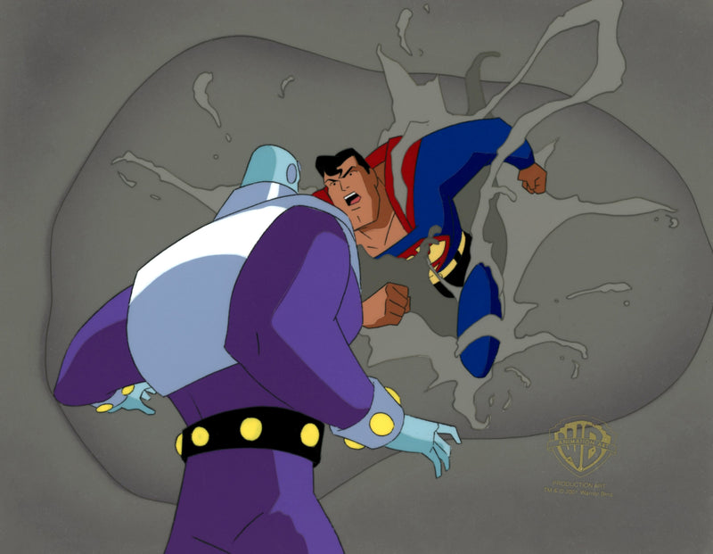 Superman The Animated Series Original Production Cel: Superman, Brainiac