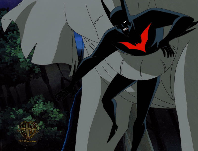 Batman Beyond Original Production Cel with Matching Drawing: Batman