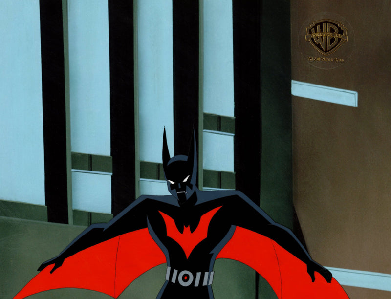Batman Beyond Original Production Cel with Matching Drawing: Batman