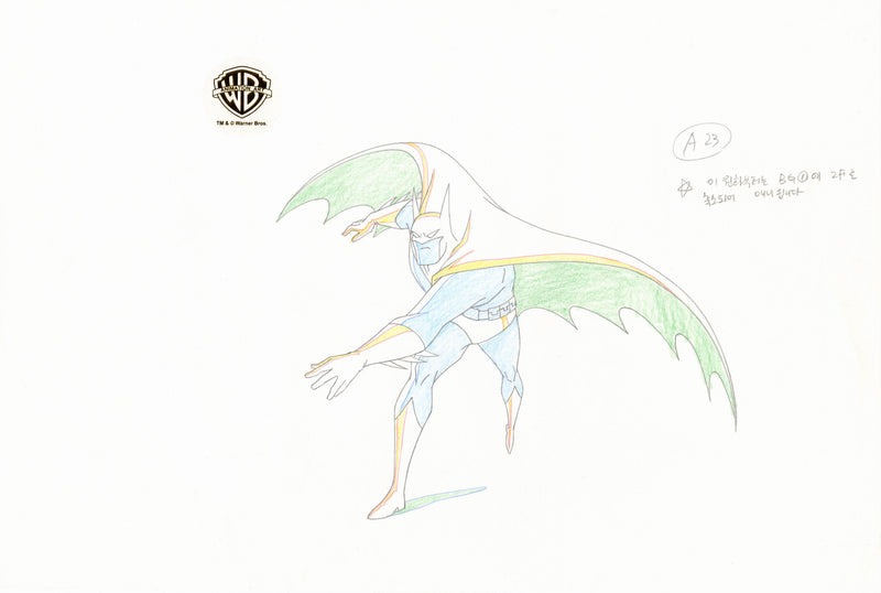 Justice League Unlimited Original Production Drawing: Batman