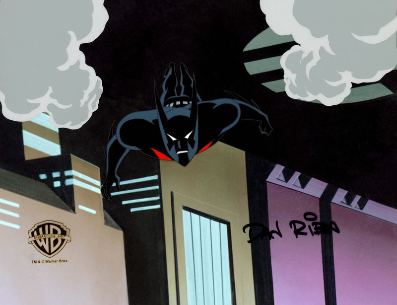 Batman Beyond Original Production Cel Signed by Dan Riba: Batman