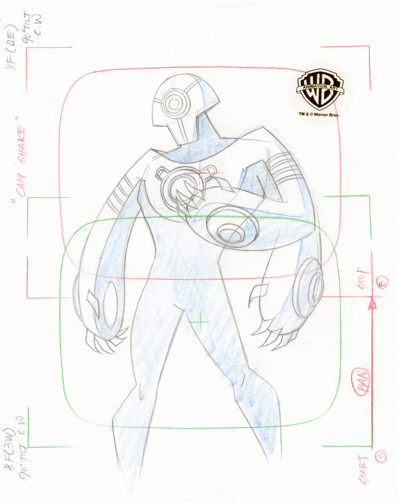 Batman Beyond Original Production Layout Drawing: Shriek