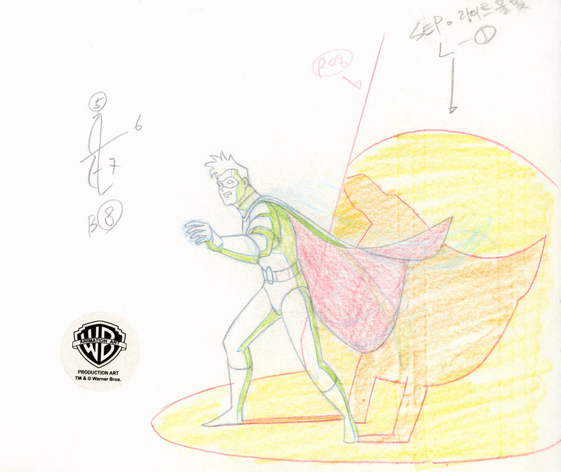 Batman The Animated Series Original Production Drawing: Robin