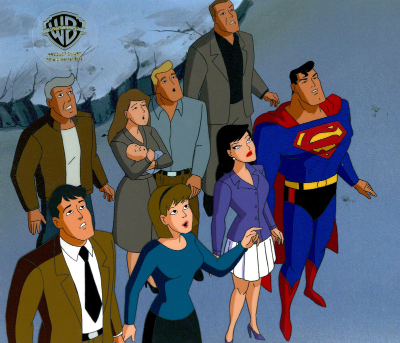 Superman The Animated Series Original Production Cel: Superman, Lois