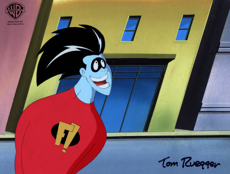 Freakazoid Original Production Cel Signed by Tom Ruegger: Freakazoid