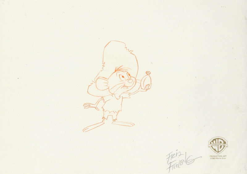 Looney Tunes Original Production Cel with Matching Drawing: Speedy Gonzales - Choice Fine Art