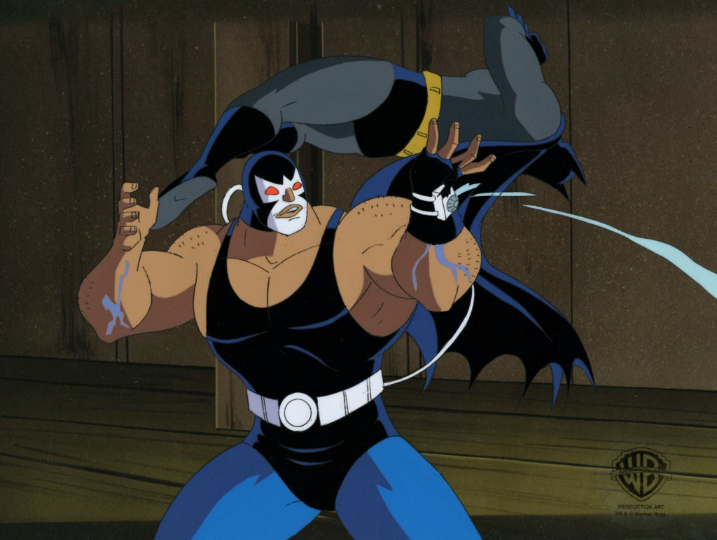 Batman The Animated Series Original Production Cel: Batman and Bane - Choice Fine Art