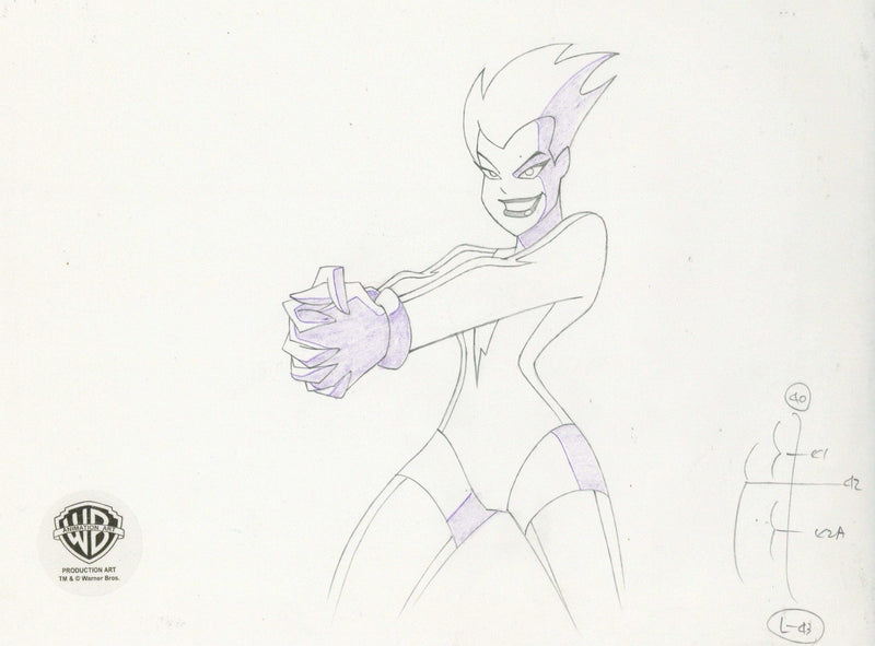Superman the Animated Series Original Production Drawing: Livewire - Choice Fine Art